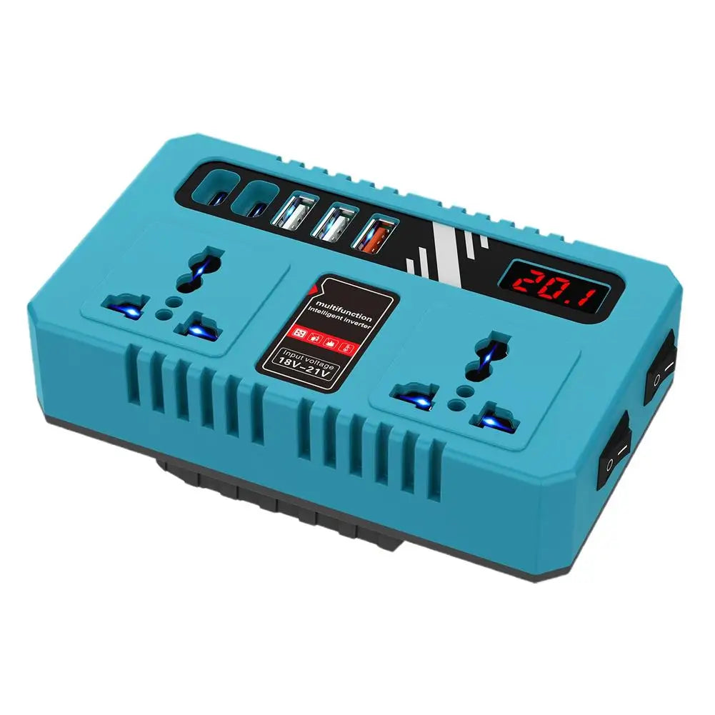 200W Power Inverter for Makita 18V Battery – AC & USB Ports Portable Power Inverter SPOT 1PC