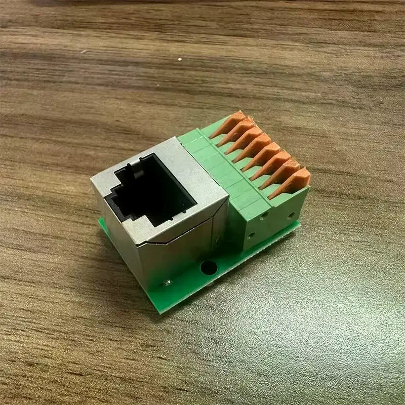 RJ45 Adapter Board – Solder-Free Terminal Block, DIN Rail Mount Network Adapter Board SPOT