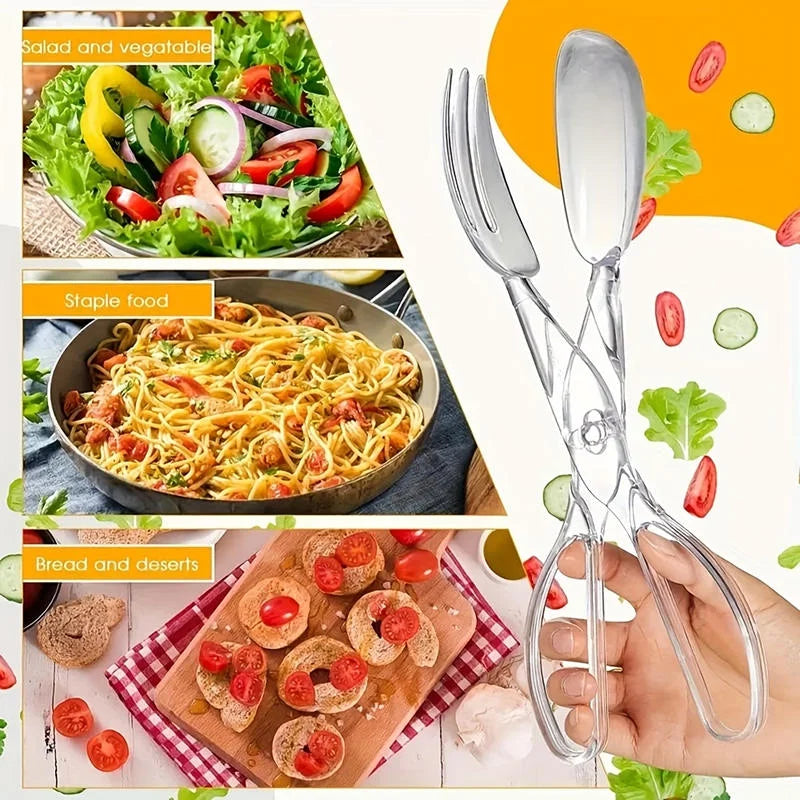 Anti-Slip Food Serving Tongs – Salad, BBQ & Buffet Clips Kitchen Serving Tongs SPOT