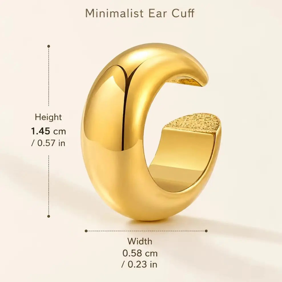 Thick Ear Cuff – Non-Piercing Clip-On Cartilage Earring Clip-On Ear Cuff SPOT