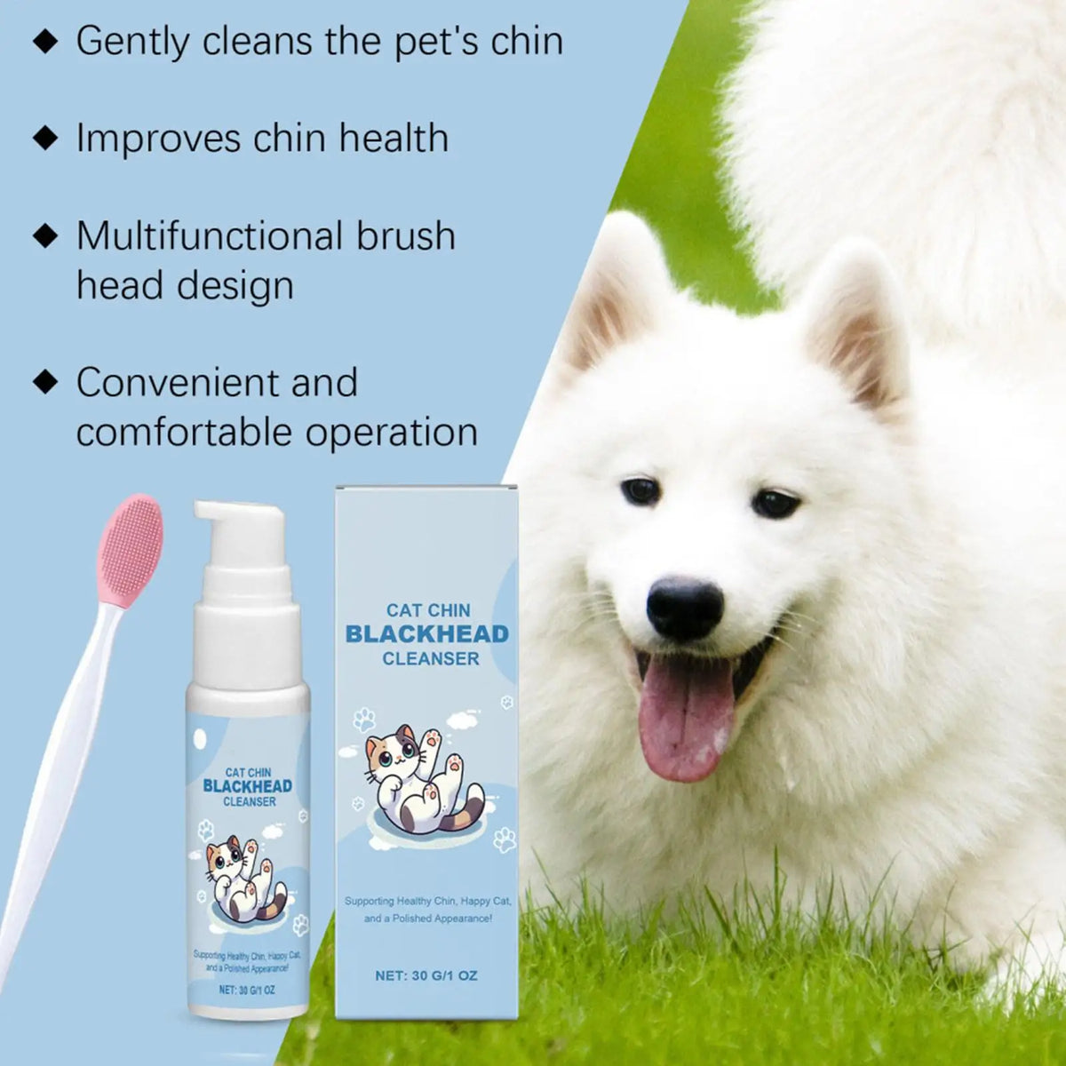 Cat Chin Care Kit with Cleaning Brush – Gentle Pet Grooming Pet Grooming Kit SPOT Default Title