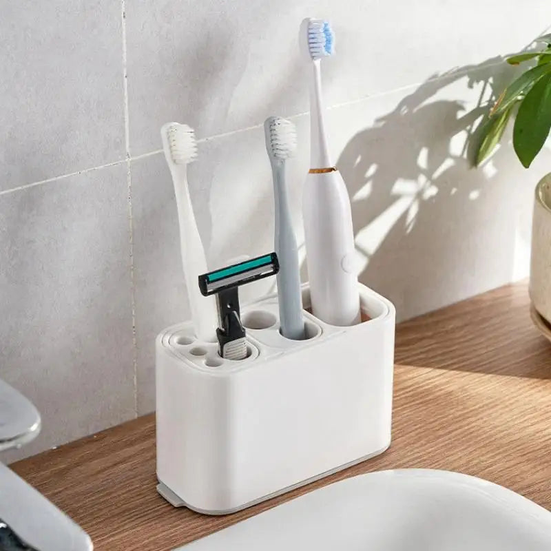 Wall-Mount Toothbrush Holder & Bathroom Organizer Rack Toothbrush Holder SPOT Default Title
