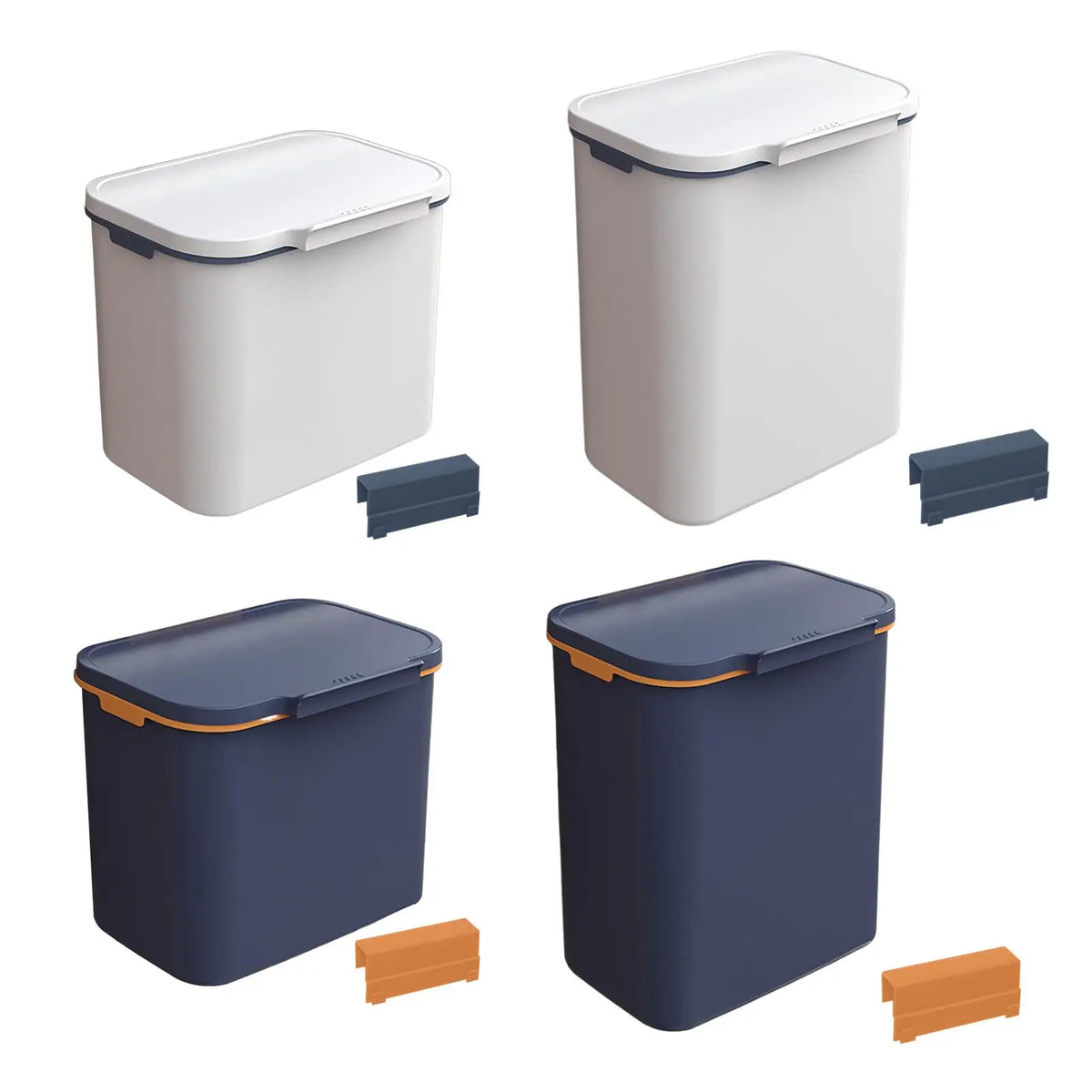 Wall-Mount Sliding Lid Trash Can – Cabinet Door Bin 7L/9L Cabinet Door Trash Can SPOT