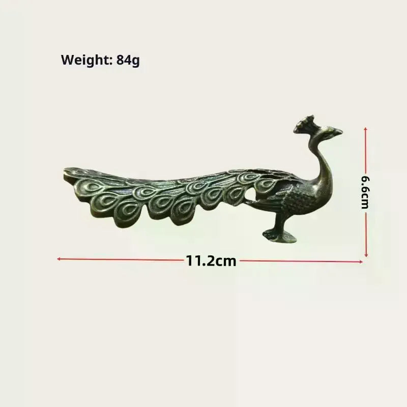 Brass Peacock Ornament – Chinese Handicraft Home Decor Figurine Decorative Figurine SPOT