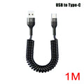 Retractable USB-C Fast Charging Cable 5A 66W – 1M to 2M Retractable USB-C Cable SPOT 1M USB To Type-C