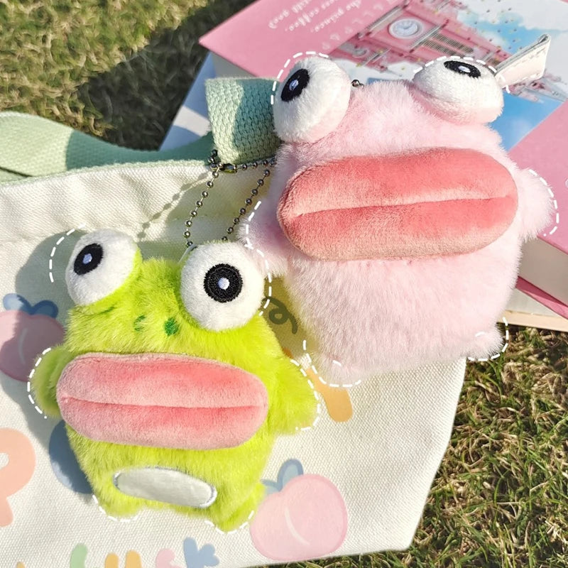 Cute Frog Plush Keychain – Cartoon Sausage Mouth Doll Charm Plush Keychain Charm SPOT