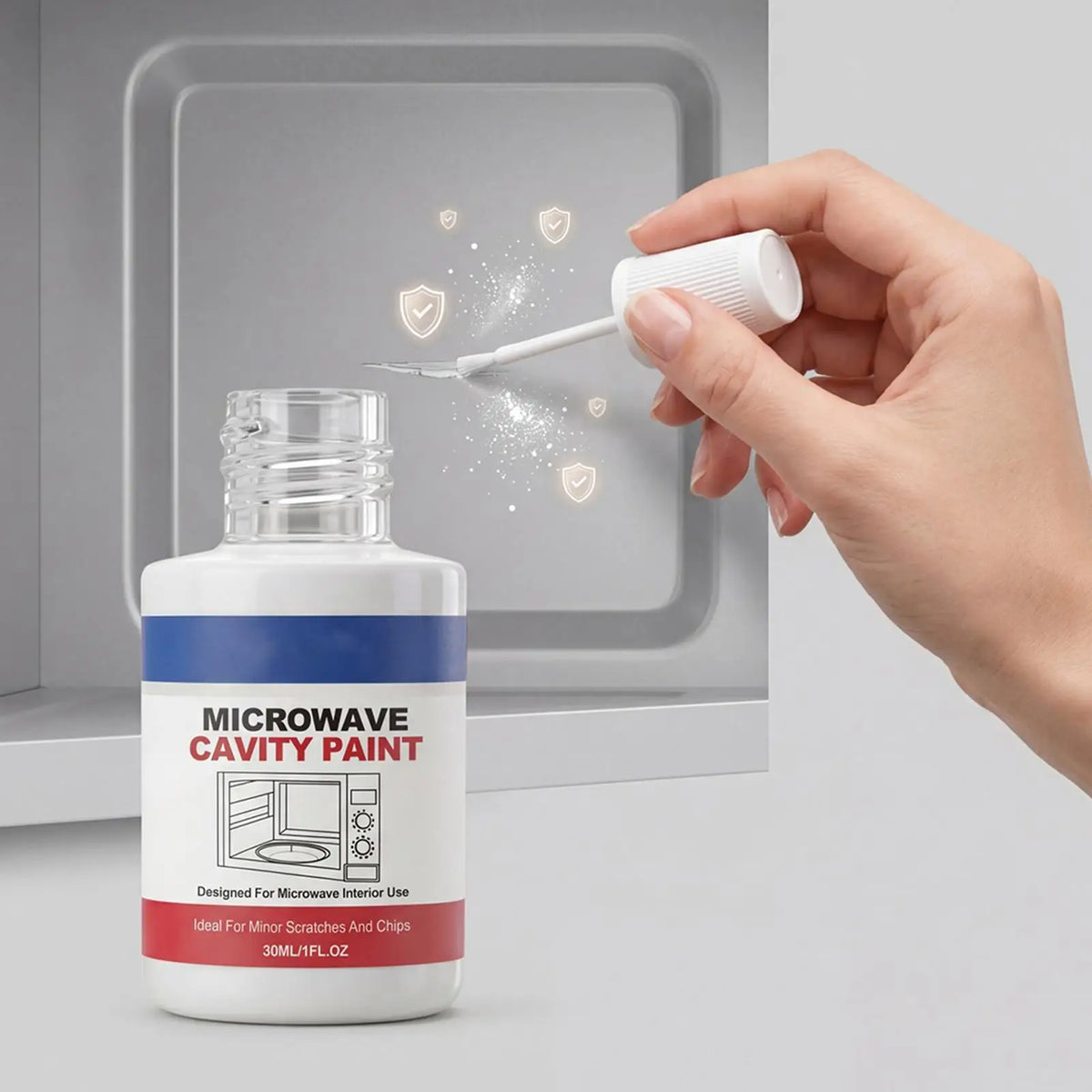 30ml Microwave Interior Cavity Paint – High Gloss Touch-Up Coat Appliance Touch-Up Paint SPOT