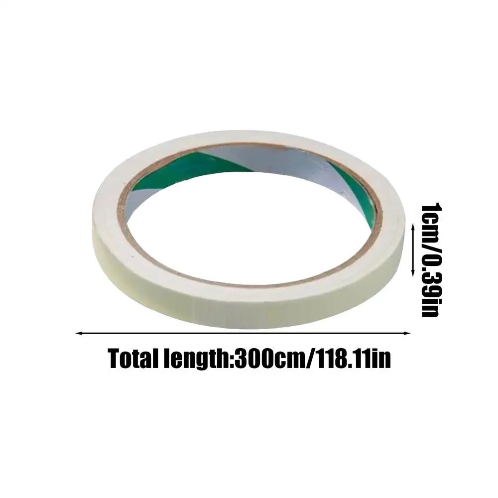 Glow in the Dark Safety Tape – Green Self-Adhesive 1cm×3m Glow Safety Tape SPOT 1cmx3 m