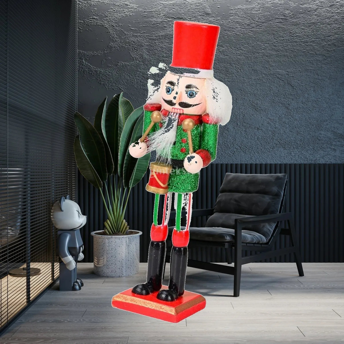 Wooden Nutcracker Soldier Figurine | Christmas Home Decor Holiday Figurine SPOT axe