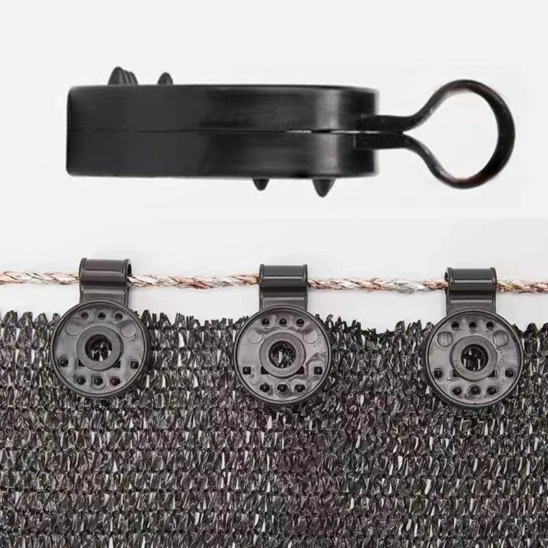 50-Pack Heavy Duty Shade Cloth Clips for Greenhouse & Fence Garden Netting Clips SPOT