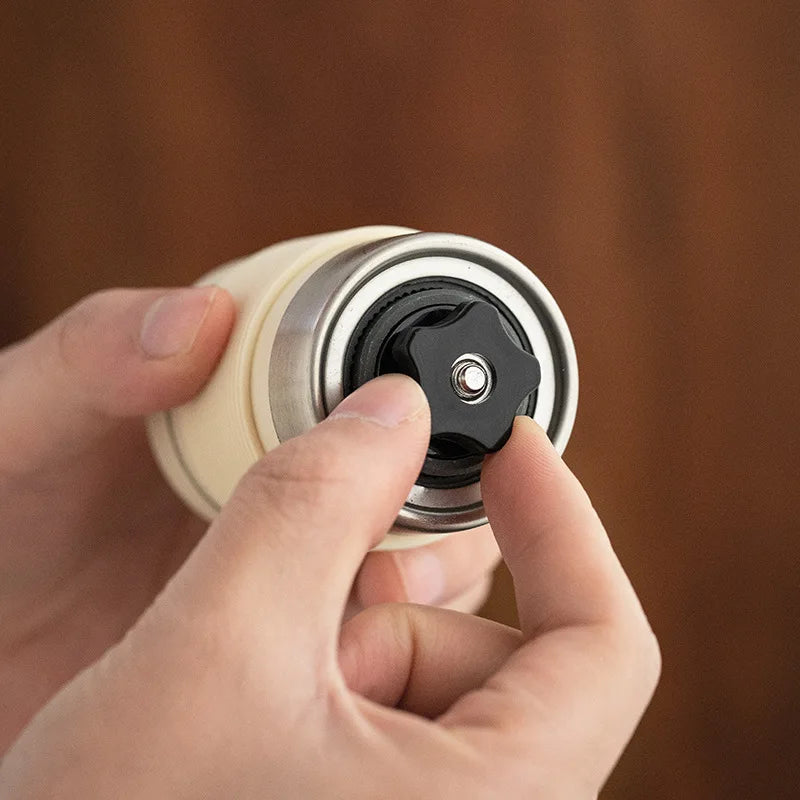 Manual Conical Burr Coffee Grinder – Foldable Handle | DUTRIEUX Manual Coffee Grinder SPOT