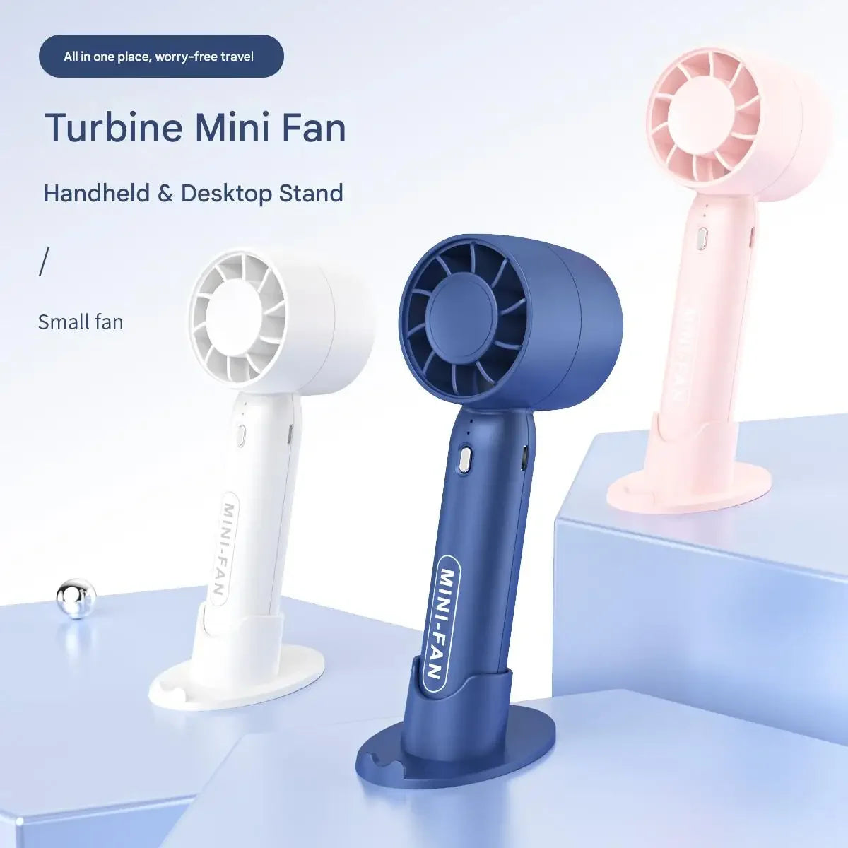 Mini Handheld Desktop USB Rechargeable Fan – Portable Cooling Portable Mini Fan SPOT