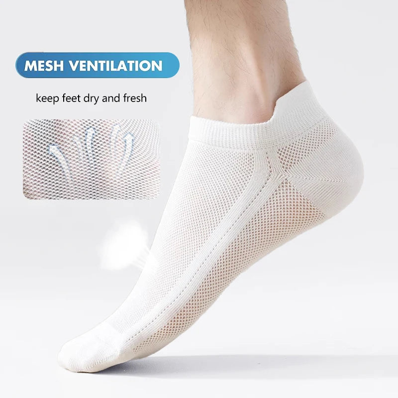 Men's Breathable Mesh Ankle Socks – 10 or 20 Pairs Men's Ankle Socks SPOT
