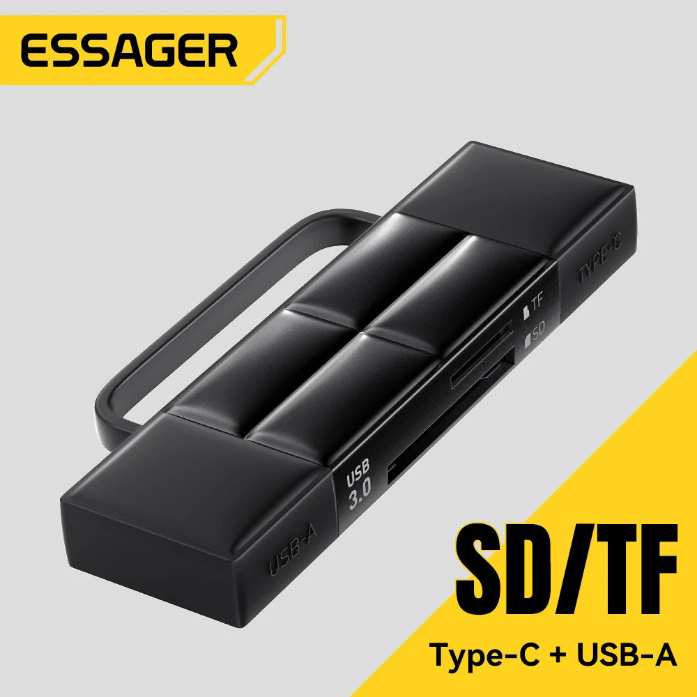 Essager USB 3.0 & Type-C SD Micro SD Card Reader Adapter Memory Card Reader SPOT