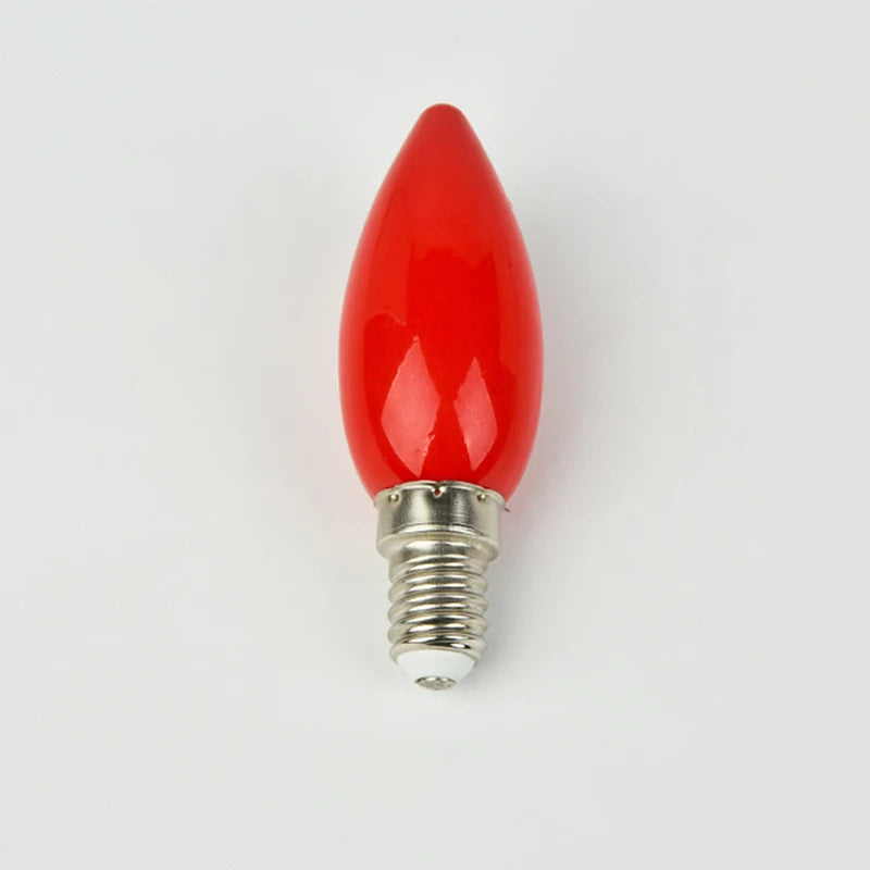 Red LED Altar Candle Bulb E12/E14 – Temple & Buddha Lamp Decorative LED Bulb SPOT