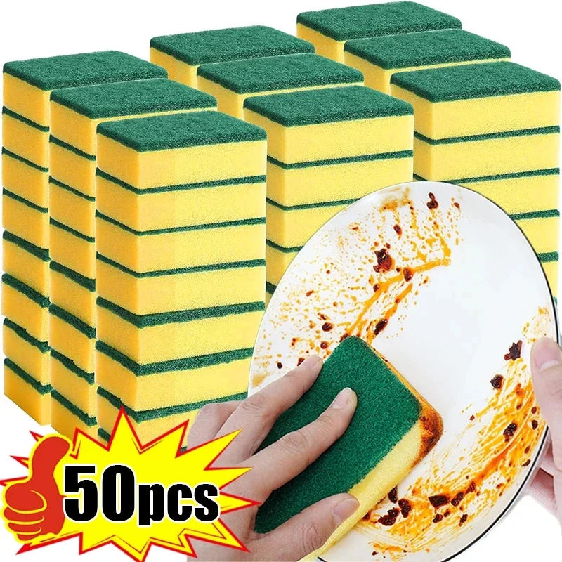 Double-Sided Kitchen Sponge Scrubber Set – 10/30/50 Pack Kitchen Sponge Scrubber SPOT