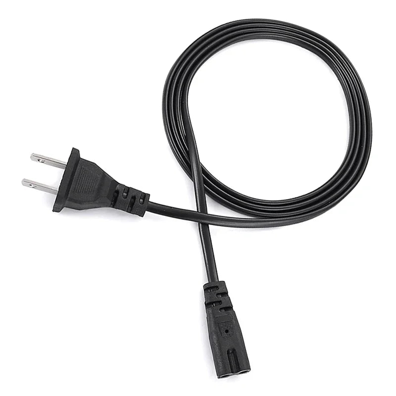 EU/US 2-Pin IEC C7 Power Cord Extension Cable 1.5m 250V Power Extension Cord SPOT