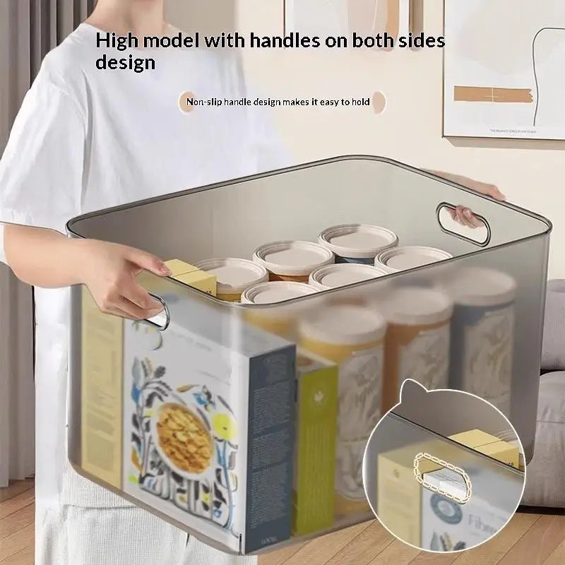 Frosted Plastic Desktop Storage Box – Stackable Organizer Plastic Storage Box SPOT