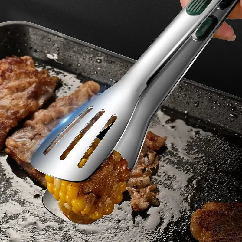 Non-Slip Stainless Steel Food Tongs – BBQ, Grill & Kitchen Kitchen Food Tongs SPOT