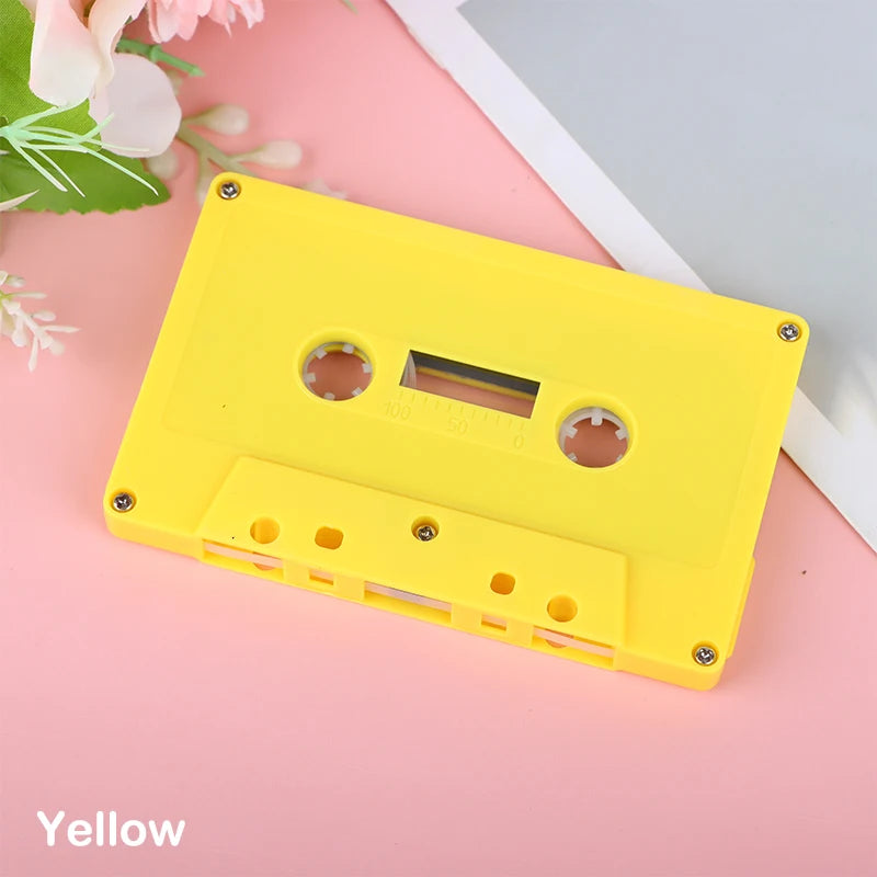 Blank Cassette Tape Shell – Empty Color Audio Tape Case Cassette Tape Shell SPOT Yellow