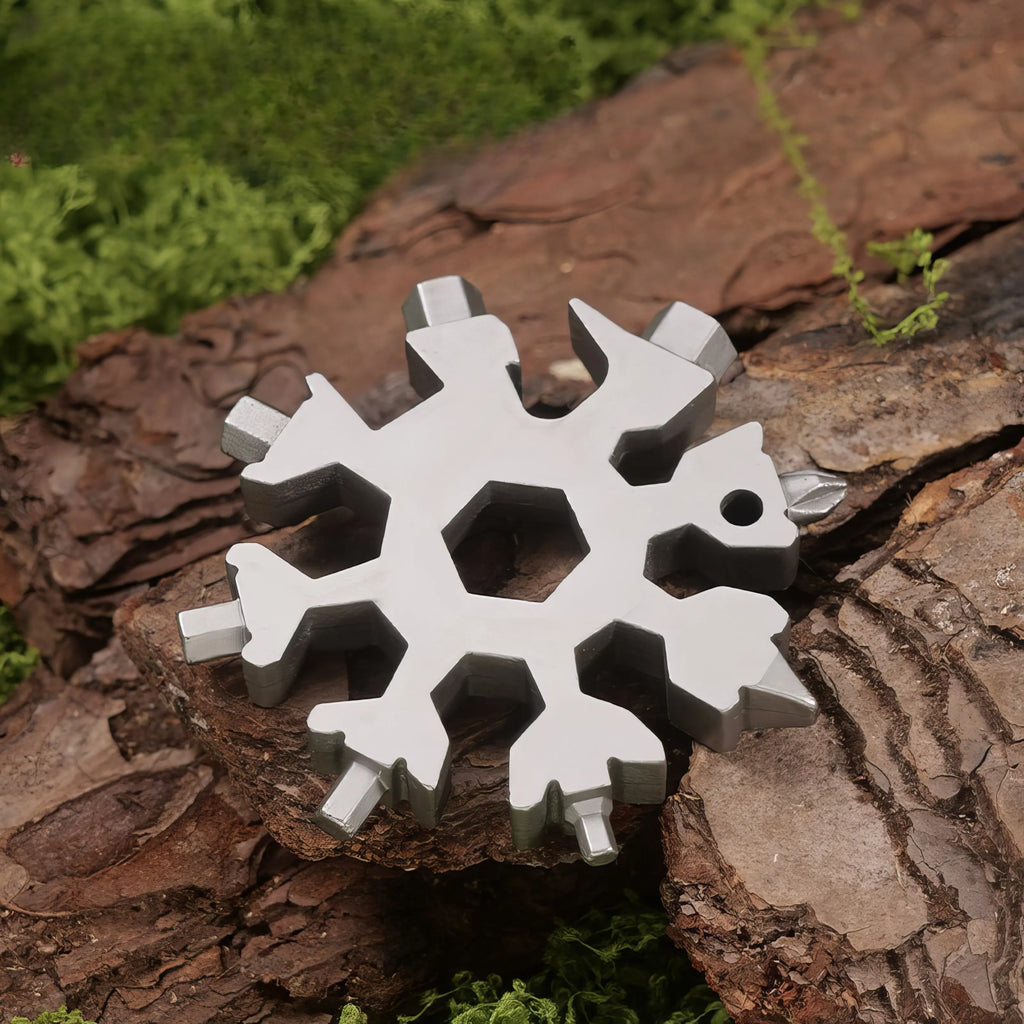 Snowflake Multitool Keychain – Screwdriver, Wrench & Bottle Opener Multitool Keychain SPOT