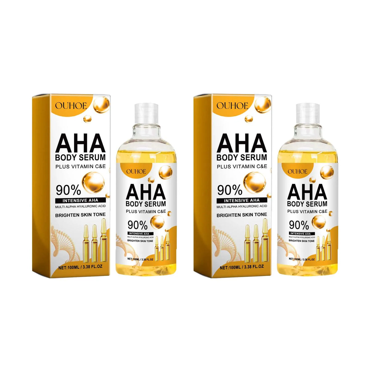 AHA Body & Face Serum – Brightening, Hydrating, Pore Minimizing Brightening Body Serum SPOT 2Pcs 100ml