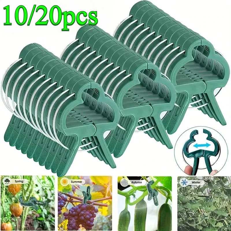 20-Pack Adjustable Plant Support Clips – Reusable Vine Fasteners Plant Support Clips SPOT