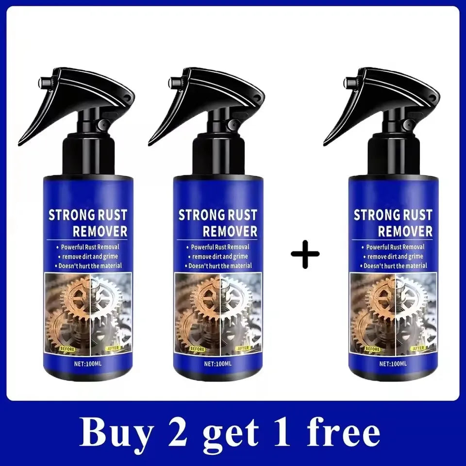 100ml Rust Remover Spray – Fast-Acting Metal Cleaner & Anti-Rust Rust Remover Spray SPOT 3pcs