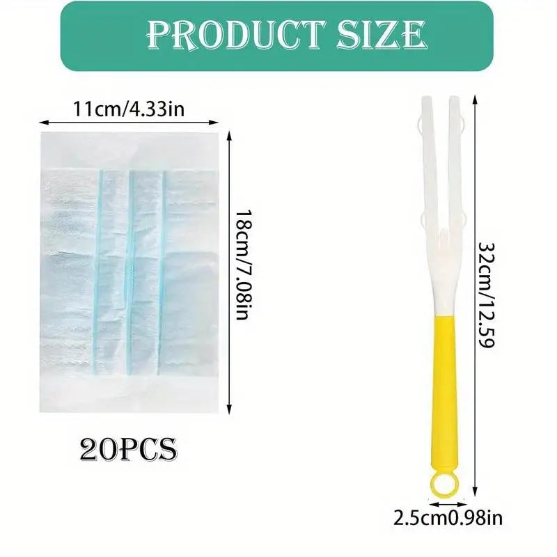 Electrostatic Disposable Duster Brush – 360° Rotating Head Disposable Duster Brush SPOT