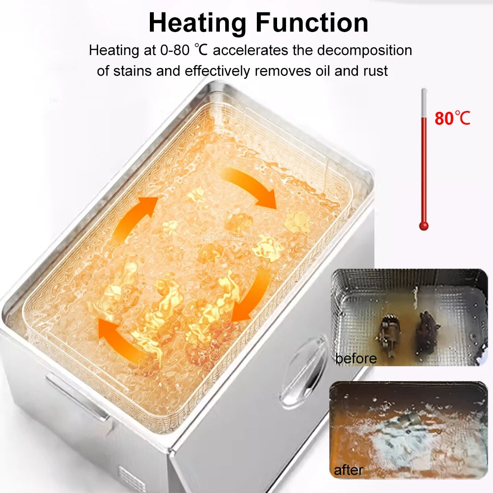 Ultrasonic Cleaner with Heater – Jewelry, Lab & Auto Parts Ultrasonic Cleaner SPOT