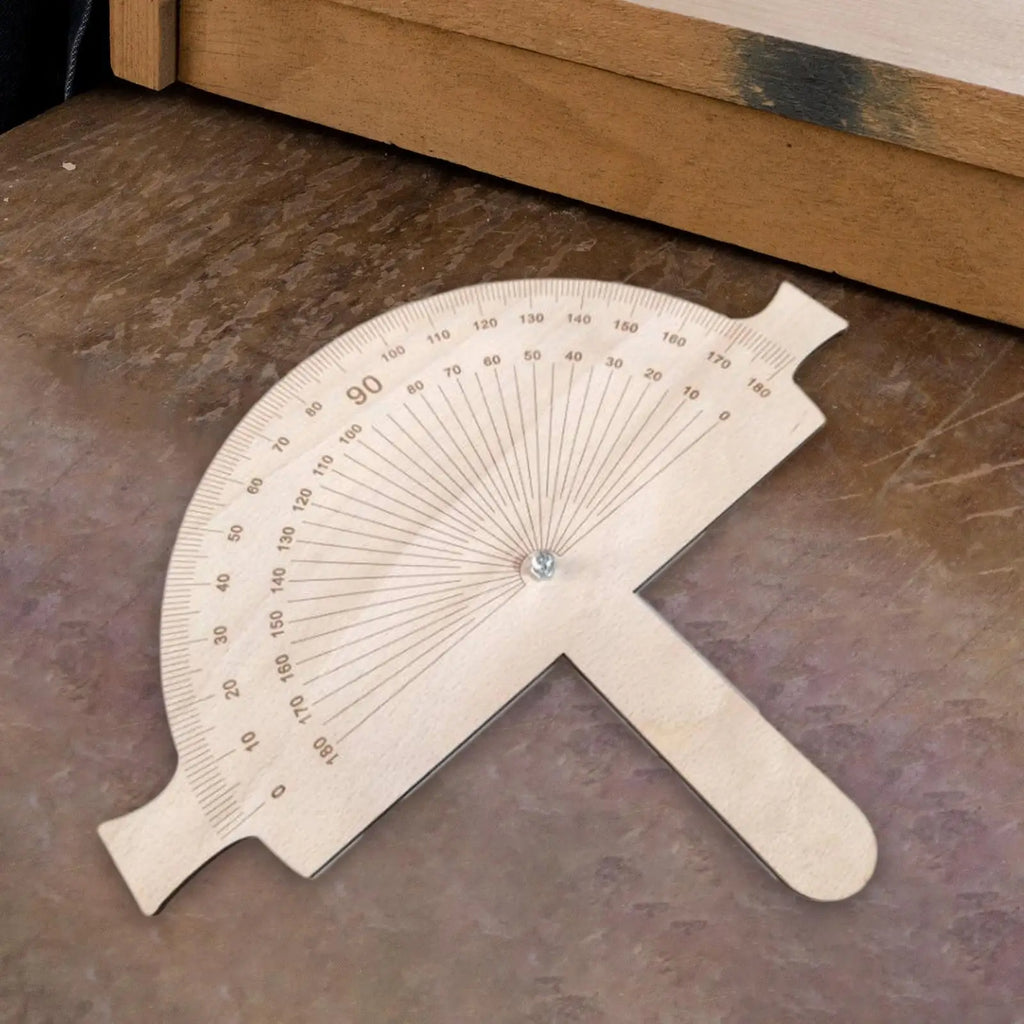 Wooden Angle Protractor – Adjustable Angle Finder Ruler Angle Measuring Tool SPOT