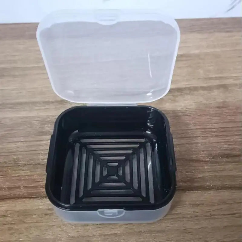 Travel Mini Soap Box – Portable Leak-Proof Soap Case Travel Soap Box SPOT Black