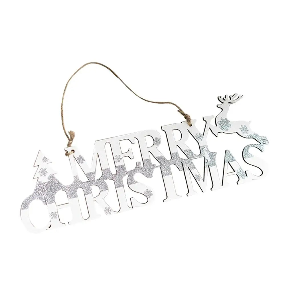 Wooden Christmas Letter Hanging Ornaments – 4 Sizes | Holiday Decor Christmas Hanging Ornament SPOT