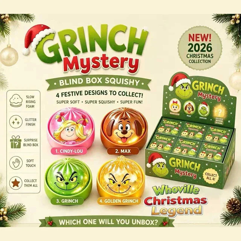 Christmas Dumpling Glitter Squeeze Sensory Toy – Squishy Bun Squeeze Sensory Toy SPOT
