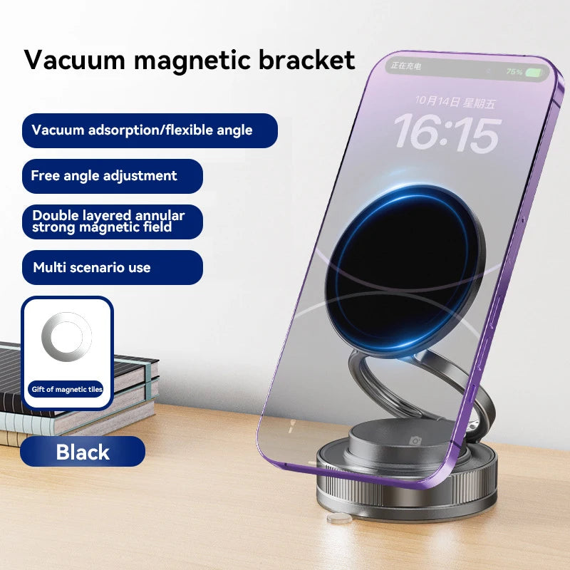 Magnetic Car Phone Mount – 360° Suction Cup Holder Car Phone Mount SPOT Black