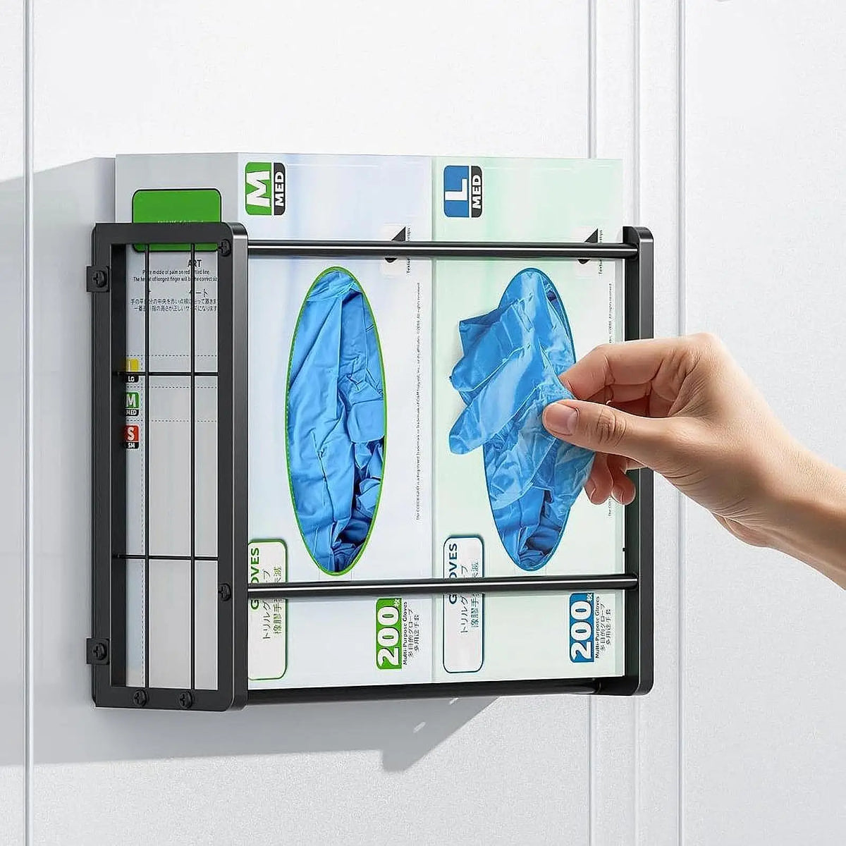Wall Mount Glove Box Dispenser & Tissue Holder – Steel Glove Box Dispenser SPOT