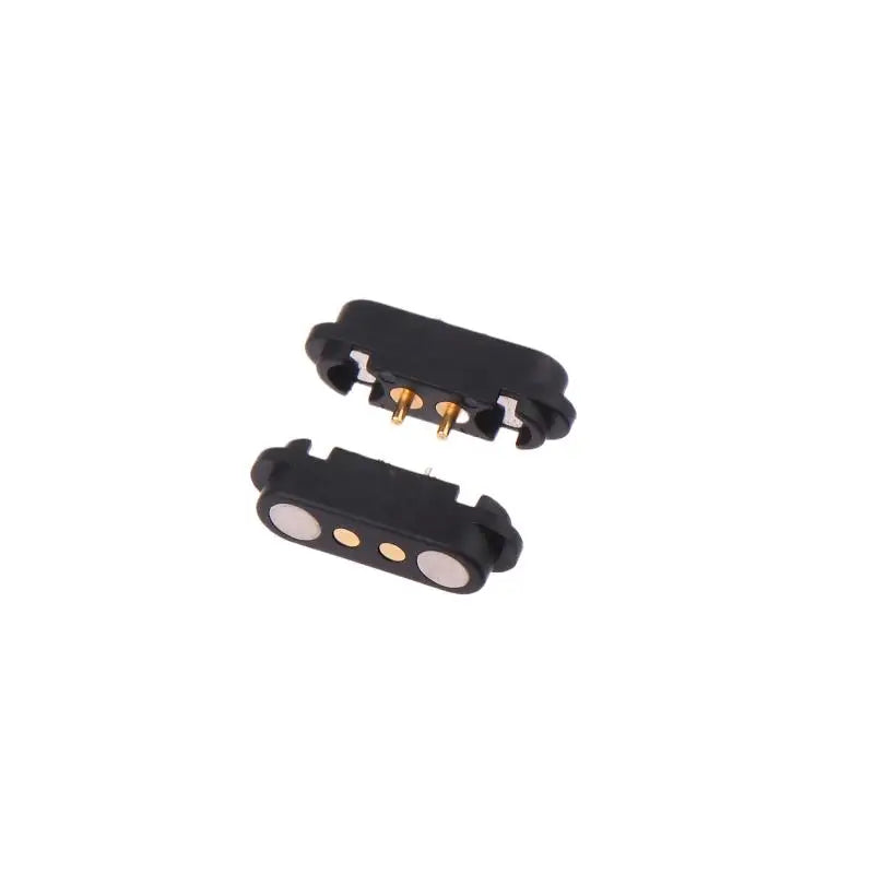 Waterproof 2.54mm Pogo Pin Connector 2A DC Power Socket Pair Pogo Pin Connector SPOT Black A
