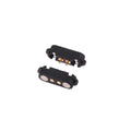 Waterproof 2.54mm Pogo Pin Connector 2A DC Power Socket Pair Pogo Pin Connector SPOT Black A