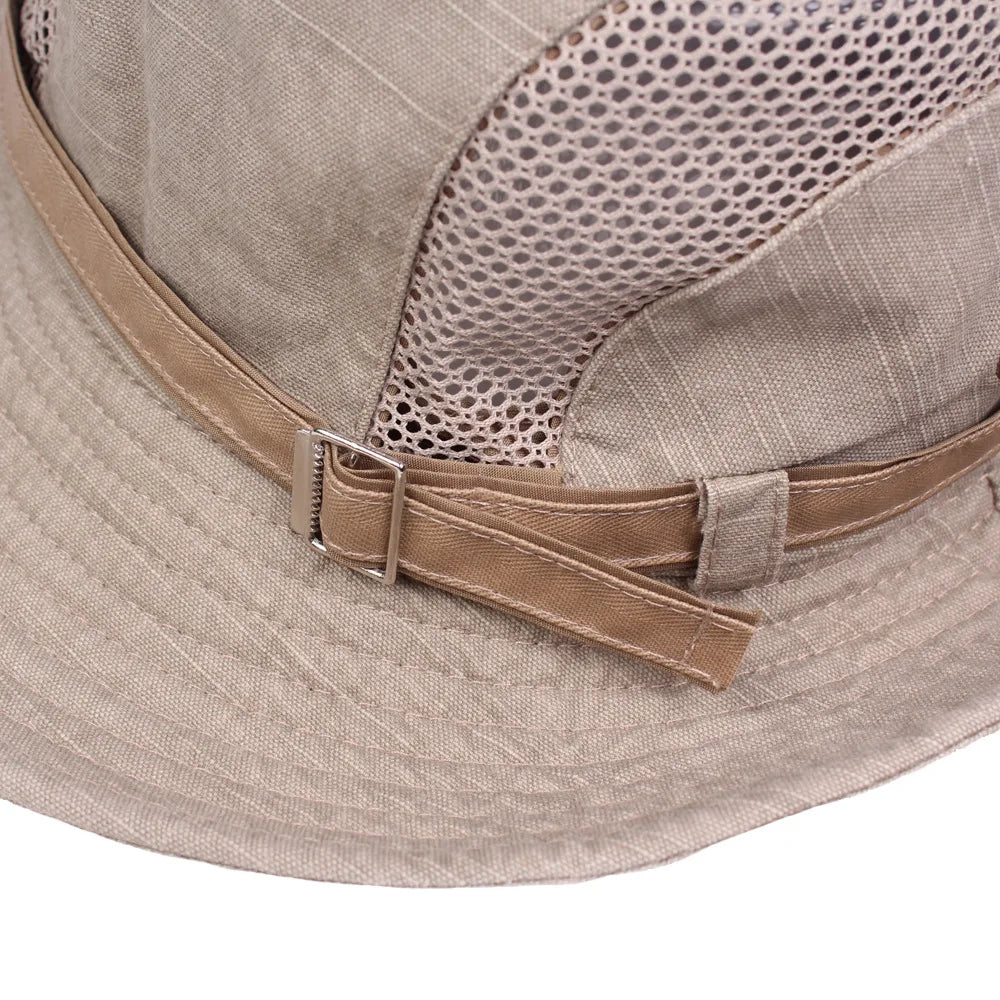 Men's Cotton Bucket Hat – Breathable Sun Hat for Outdoors Bucket Hat SPOT
