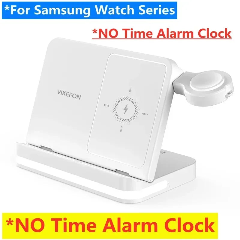 VIKEFON 6-in-1 Wireless Charging Station – iPhone & Samsung Wireless Charging Station SPOT Style 2 for Samsung 1