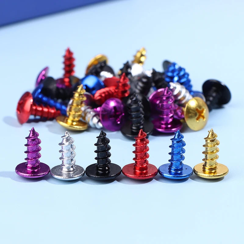 30-Pack M5 Aluminum Alloy Motorcycle Cross Head Bolts Screws Motorcycle Bolts SPOT