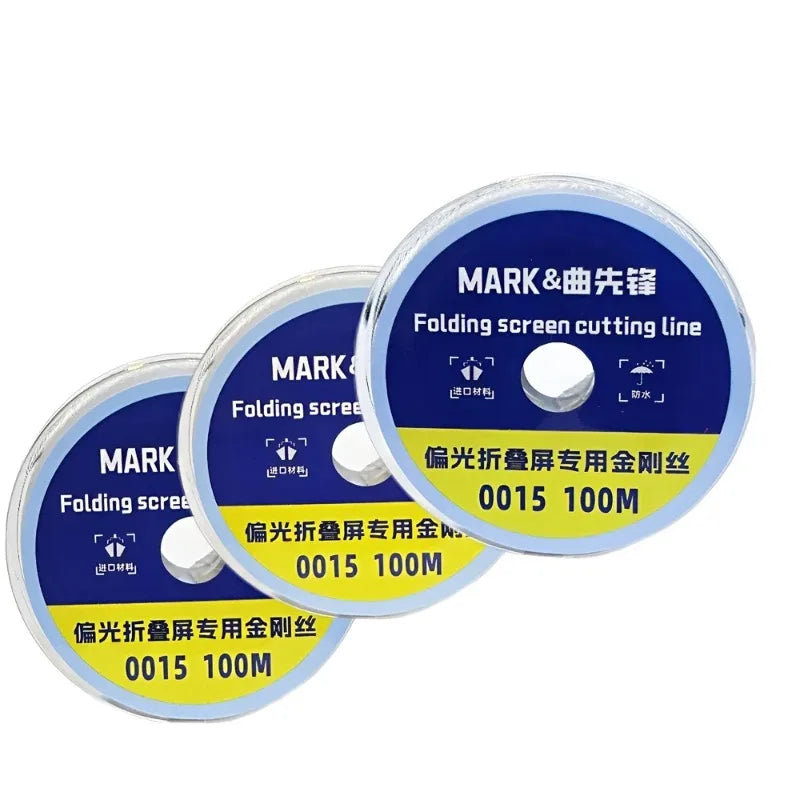 0.015mm Diamond Wire Cutting Line 100M – LCD & OLED Screen Screen Separation Wire SPOT