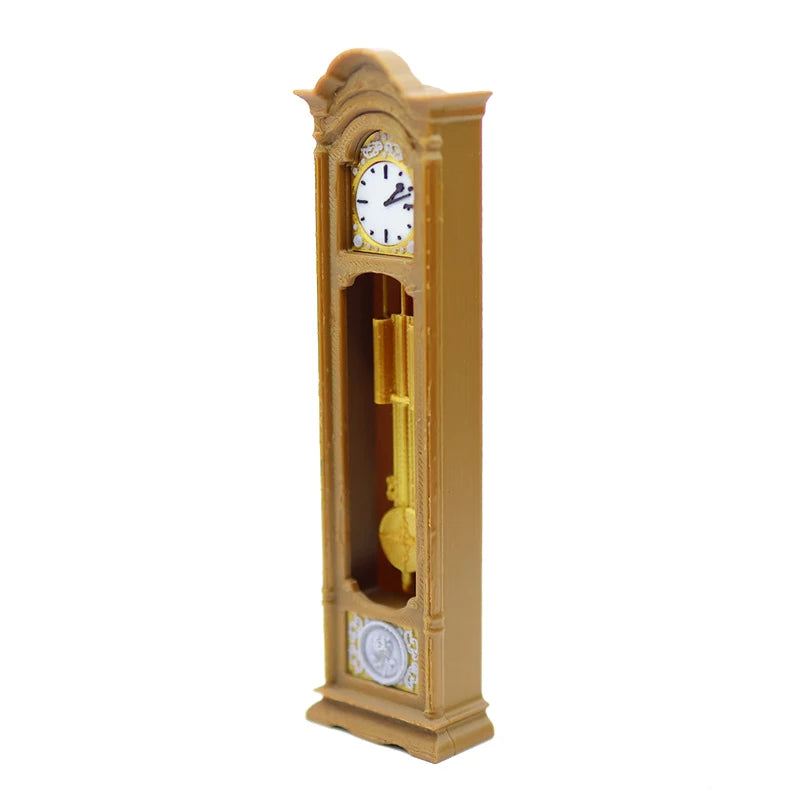 Miniature Grandfather Clock – Retro Dollhouse Standing Clock Dollhouse Miniature SPOT