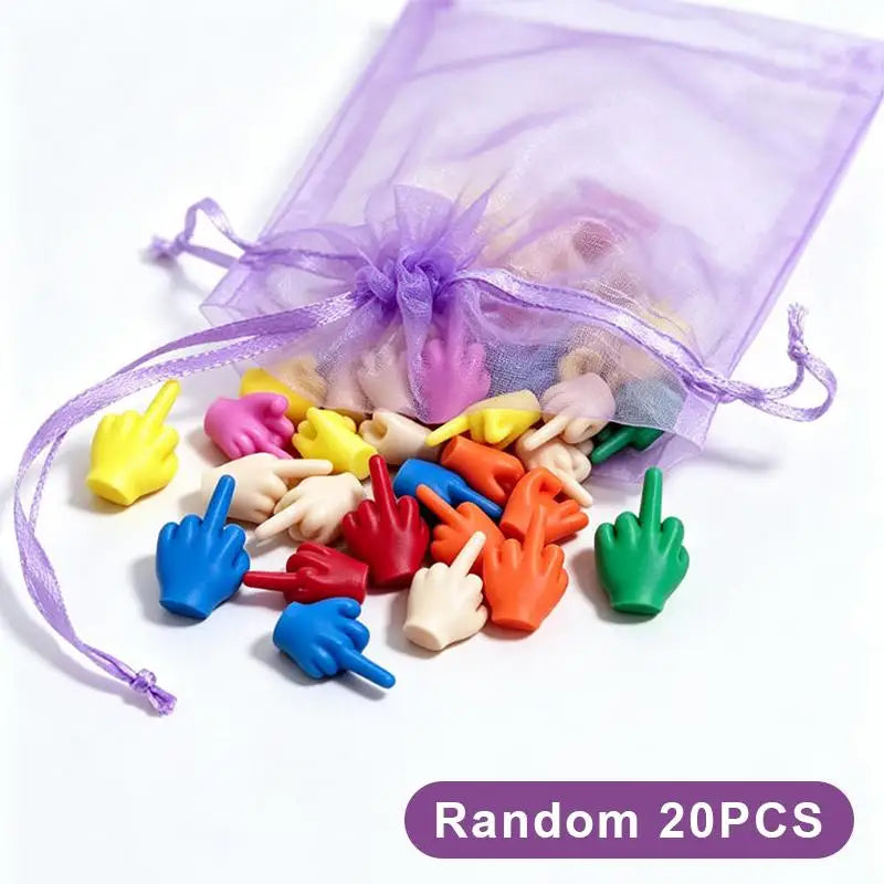 3D Printed Finger Gesture Hand Figurines 10/20 PC Set Decorative Figurine Set SPOT