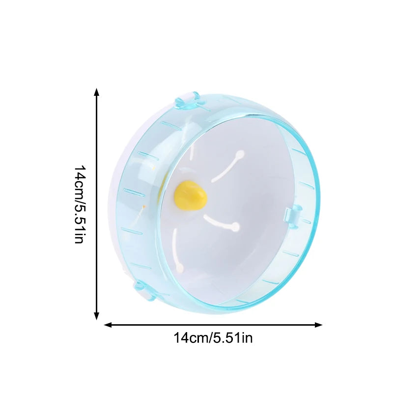 Silent Hamster Running Wheel – Waterproof Exercise Disc Toy Pet Exercise Wheel SPOT Blue 140mm