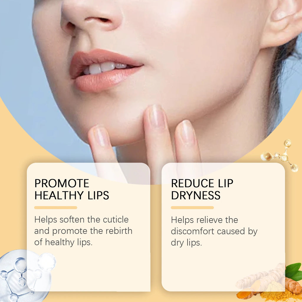 Hoygi Turmeric Lemon Lip Scrub – Exfoliating Moisturizing Balm Lip Scrub Balm SPOT