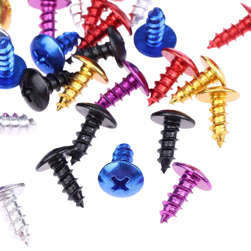 30-Pack M5 Aluminum Alloy Motorcycle Cross Head Bolts Screws Motorcycle Bolts SPOT