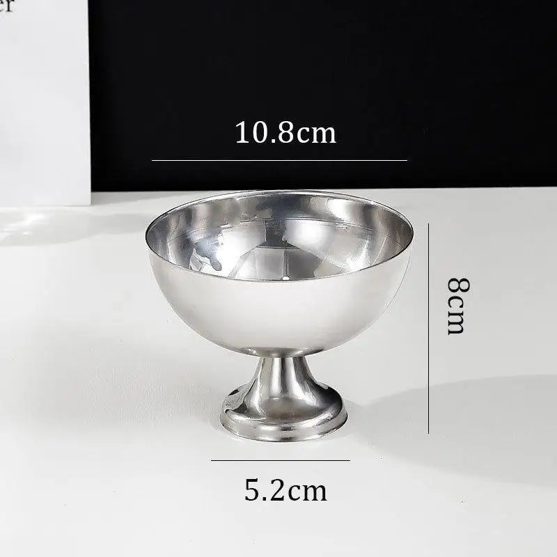 Stainless Steel Goblet Dessert Bowl – Ice Cream & Fruit Cup Dessert Serving Bowl SPOT A18