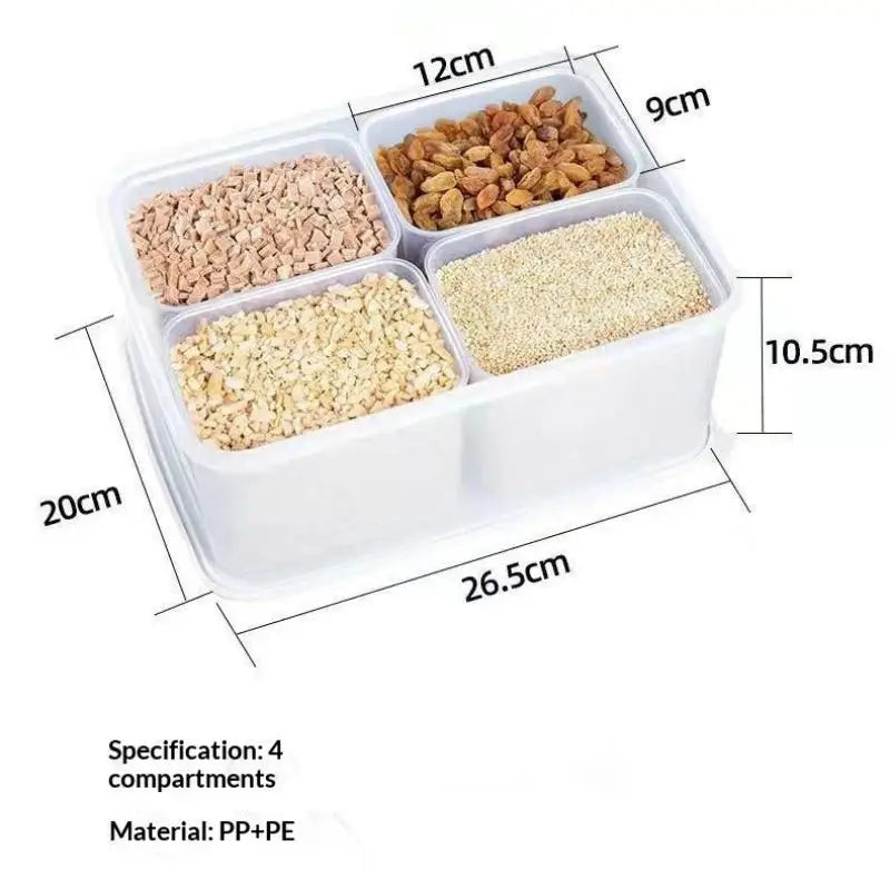 4-in-1 Stackable Refrigerator Storage Box – Food Crisper M/L Food Storage Container SPOT A2