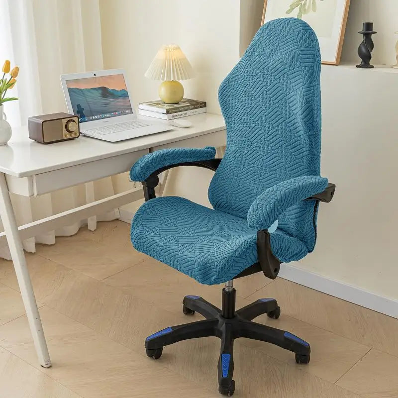 Elastic Gaming Chair Cover – Universal Fit, Dustproof & Anti-Slip Gaming Chair Cover SPOT Blue